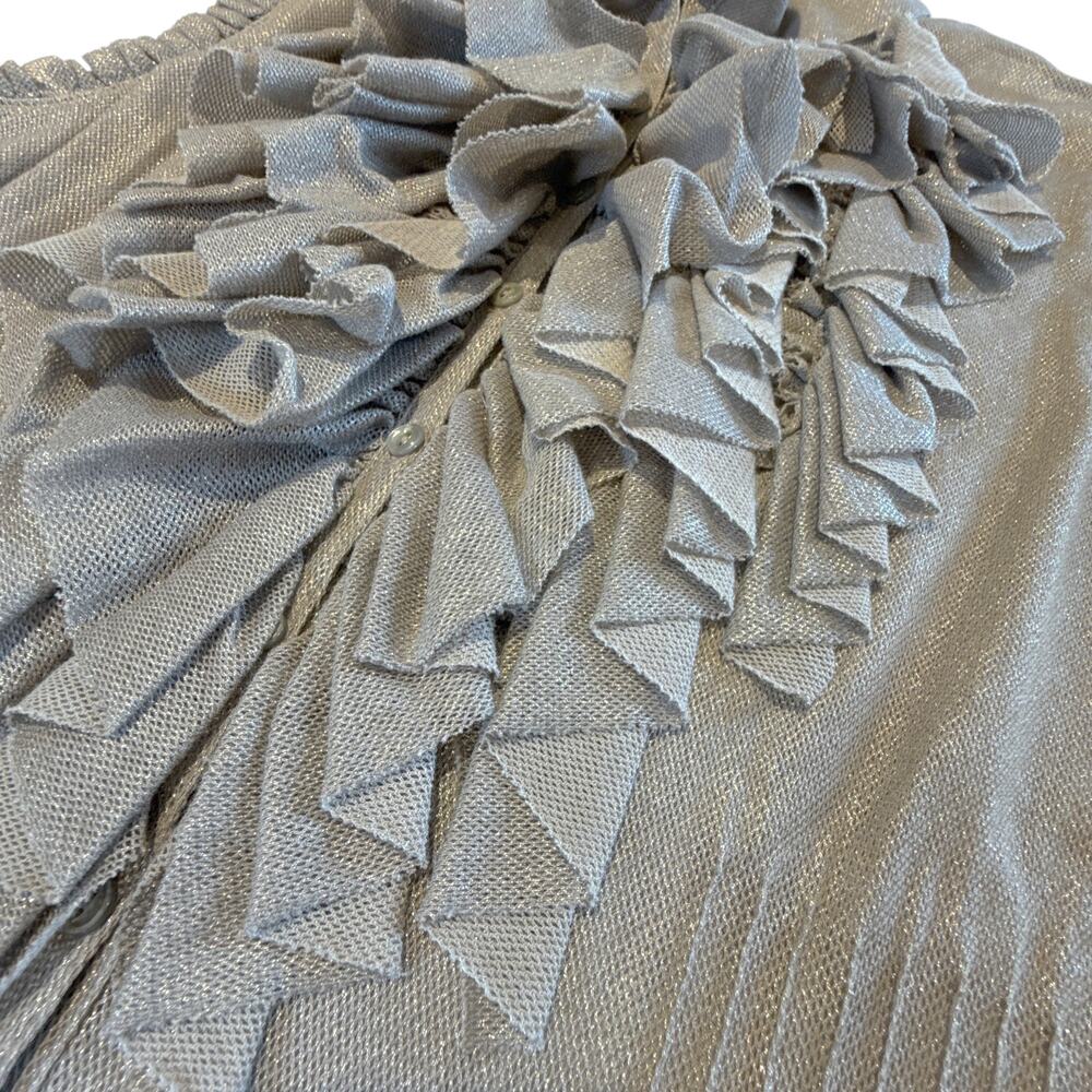 RALPH LAUREN BLACK LABEL Ruffle Blouse M - Picture 10 of 13